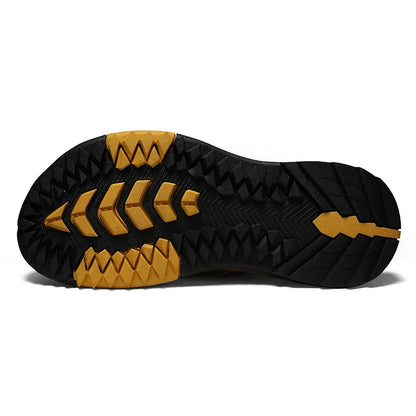 Genuine Cow Leather Shoes Men Sandals Mens Flip Flops Men's Casual Shoes Classic Massage Beach Slippers Anti-slip Summer 2025