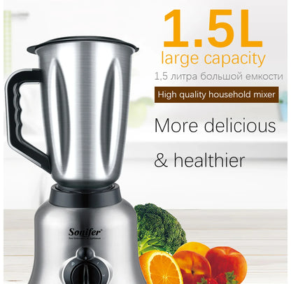 2 in 1 Stand Blender&Meat Grinder&Juicer&Grinding 400W Stainless Steel Kitchen Mixer Fruit Food Processor Ice Smoothies Sonifer