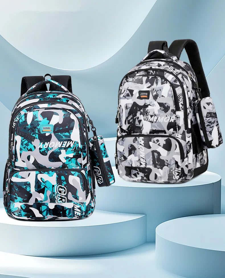 Camouflage printed school backpacks for teenage boys and girls Men's large capacity backpack computer bag student schoo bags