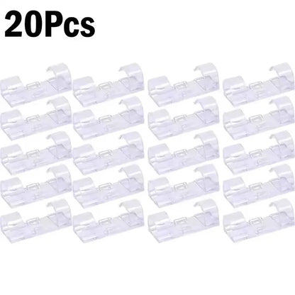 Cable Organizer Clips Wire Holder Self Adhesive Desktop Cord Management for PC Mouse USB Power Cord Fixer Wall Car Home Office