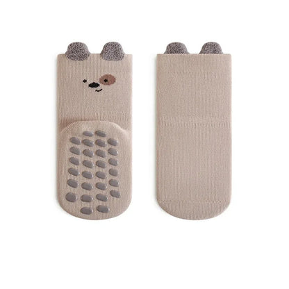 Children's Socks For Girls Boys Cotton Fashion Autumn Winter Kids Boy Girl Sock Cute Soft Baby Toddler Home Sock Anti Slip 3-5Y