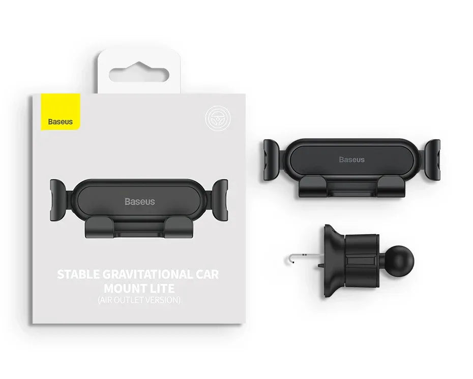 Baseus Car Phone Holder for Car Air Vent Mount Phone Holder Stand for iPhone Samsung Gravity Mobile Phone Holder Gps Flexible