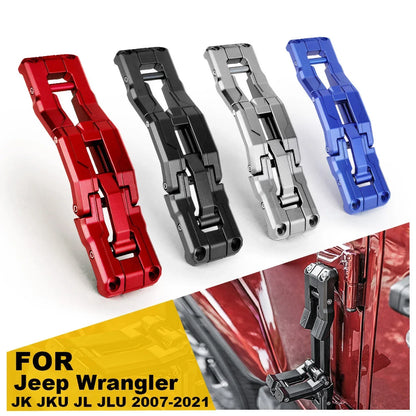 for Jeep Wrangler JK JKU JL JLU 2007-2021 Aluminum Car Folding Stepping Ladder Door Hinge Step Heavy Duty Footboard Foldable