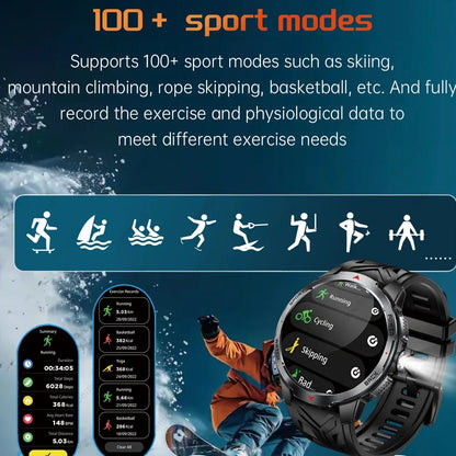 New T-Rex3 Pro 1100mAh Battery Smart Watch Men Compass 5ATM Waterproof Bluetooth Call Heart Rate Sports Run tracker Smartwatch