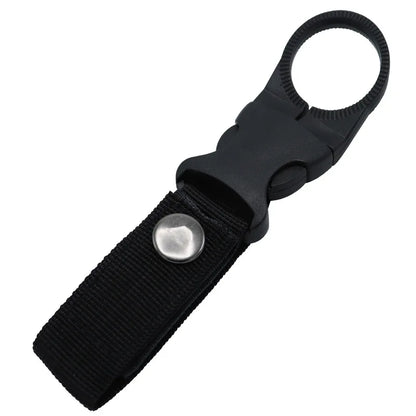 Outdoor sports drink bottle holder strap mount climbing clip portable water bottle hook mineral water clip