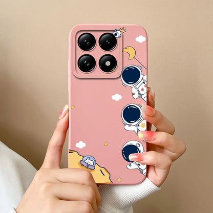 For Xiaomi 14T 14T Pro Cases Cartoon Astronaut Protective Durable Fashion Simplicity Soft Phone Cover For Xiaomi14T 14TPro Coque