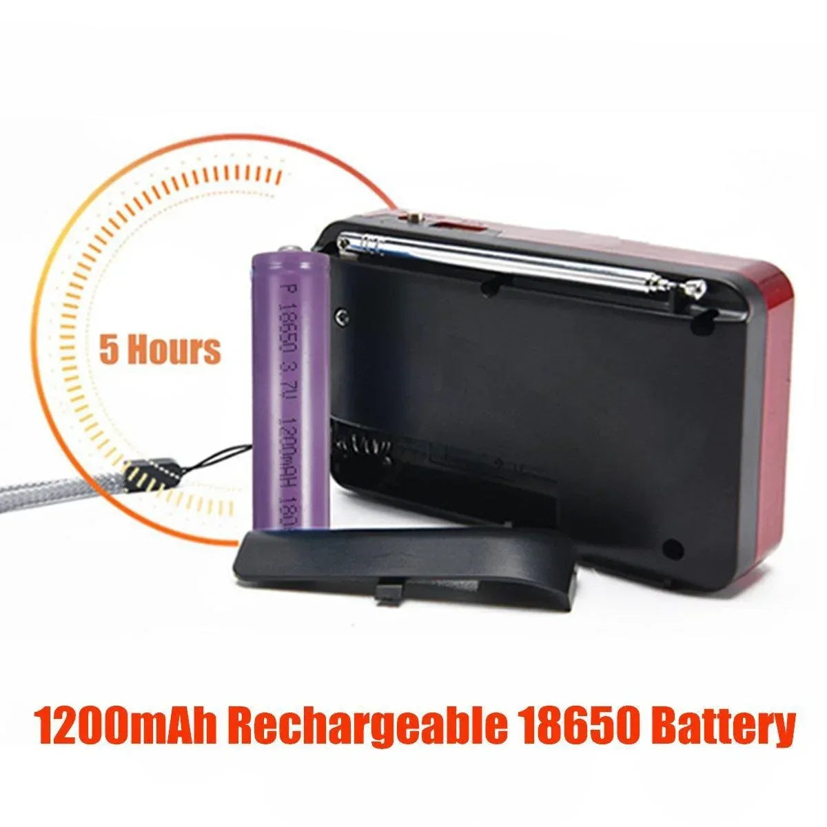 Multifunctional Portable Radio Hand Crank Solar Power FM AM WB NOAA Weather Radio Emergency LED Flashlight Flashlight Power Bank