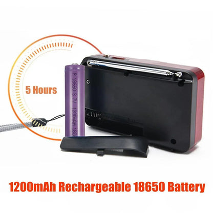 Multifunctional Portable Radio Hand Crank Solar Power FM AM WB NOAA Weather Radio Emergency LED Flashlight Flashlight Power Bank