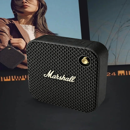 2026 Marshall Mini Retro Bluetooth Speaker, Compact Subwoofer, Portable & Long Battery Life for Outdoor Use