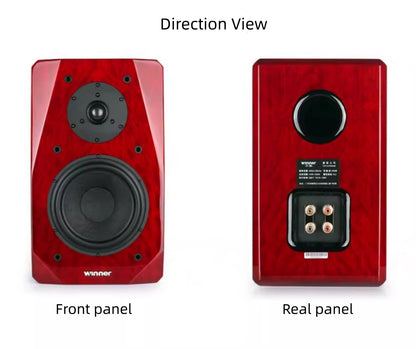 Winner TD-9 Passive Bookshelf Speakers with Wooden Cabinet, 2.0 Hi-Fi Audiophile Stereo System for Home Audio