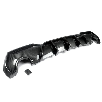 Magickit Rear Diffuser For BMW G22 G23 420i 430i 440i M Sport w/ LED 2020+ Carbon Look Rear Bumper Diffuser