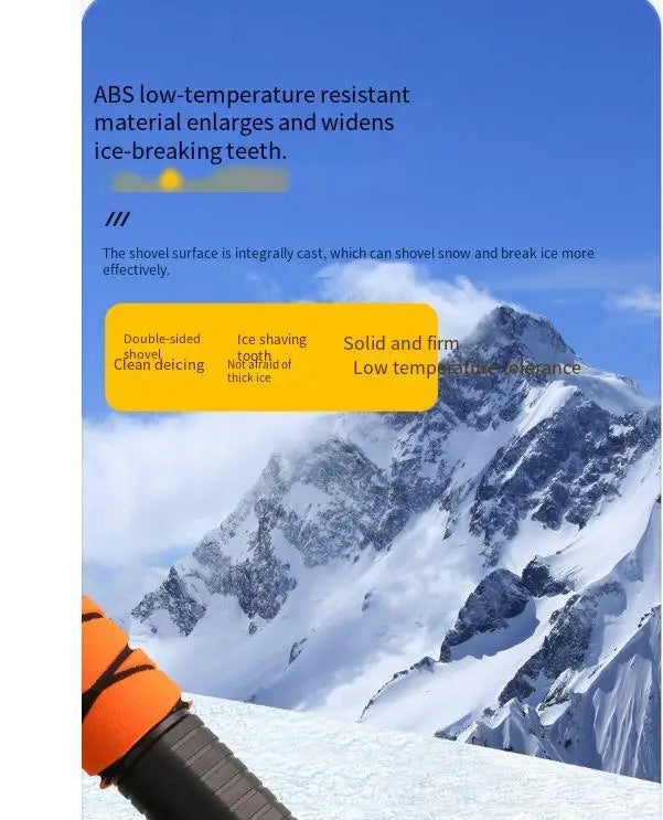 Car Ice Scraper Snow Shovel Windshield Remover Ergonomic Snow Cleaning Tool Winter Auto Glass Defrost Portable Multi-function