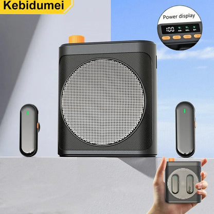M29 Bluetooth Portable Voice Amplifier Mini Wireless Megaphone Speaker With Lavalier Microphone for Teachers Tour Guides Coaches