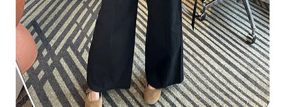 Summer Pregnant Woman Washed Cotton Trousers High Waist Ankle-length Plus Size Maternity Casual Pants Wide Legs Pregnancy Pants