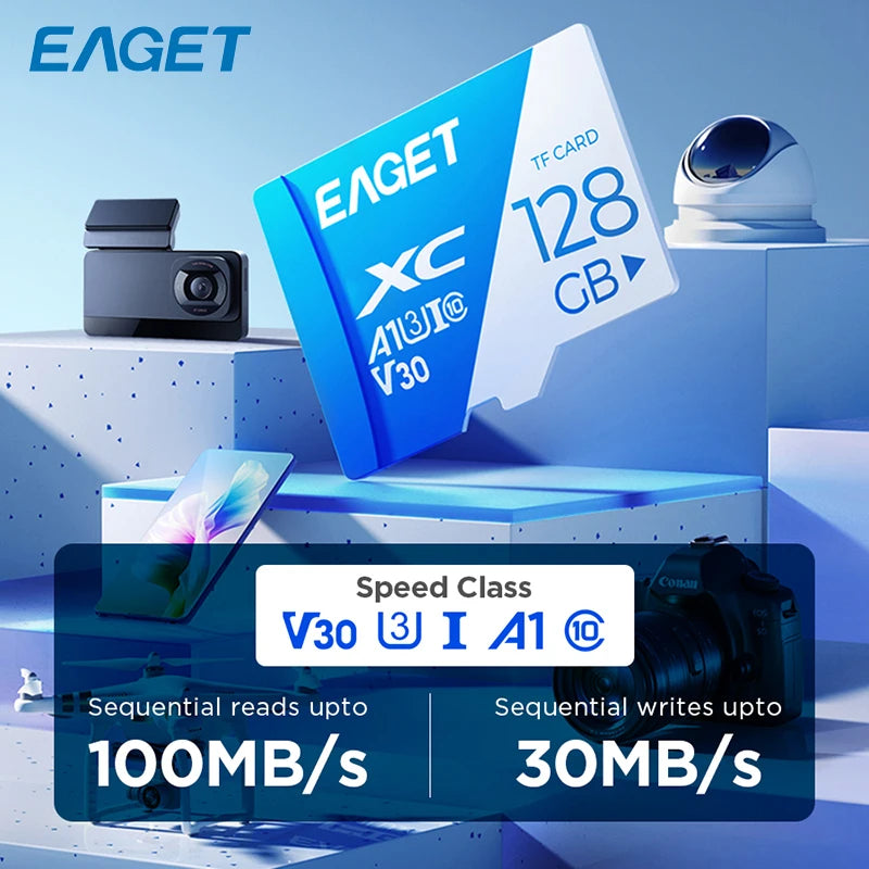 Eaget T1 Memory Card 512GB 256GB 128GB 32GB TF SD Card Class10 UHS-1 Flash Card Memory 64GB 32GB SD Card