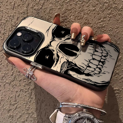 Skull Horror Patterns Laser Case for Xiaomi 14 13 14T 13T 12T Pro 11 Lite 5G NE POCO X7 X6 X5 X3 NFC F4 GT F5 F6 M5S M6 Pro 4G