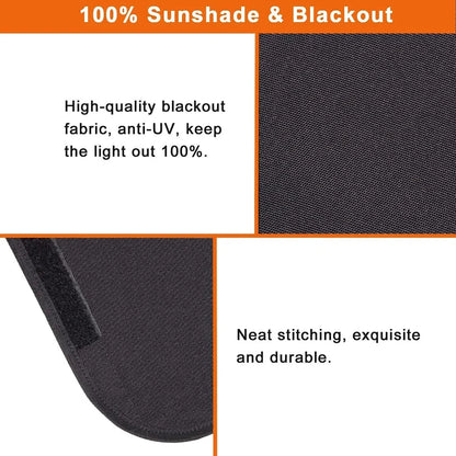 1pc Black RV Door and Window Shade Cover 64x41cm RV Blackout Curtain