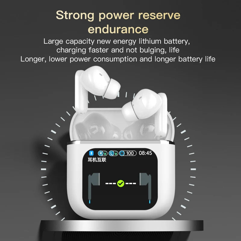 SE60 High quality Touch Screen ANC Wireless Earphones TWS Noise Cancelling Earbud Bluetooth 5.3 Long Battery life HiFi Headphone