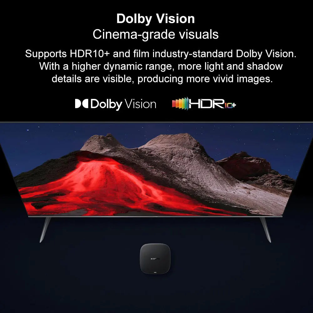 Xiaomi TV Box S 3nd Gen Global Version 2G RAM 32G ROM 4K UHD Dolby Vision HDR10+ Google TV WIFI 6  BT5.2 Google Assistant