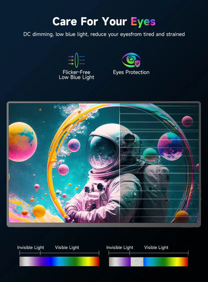 UPERFECT 16' 1200 Nits 4K Portable Monitor for Laptop 3840*2400 UHD 100% SRGB IPS HDR Speakers External Travel Gaming Display