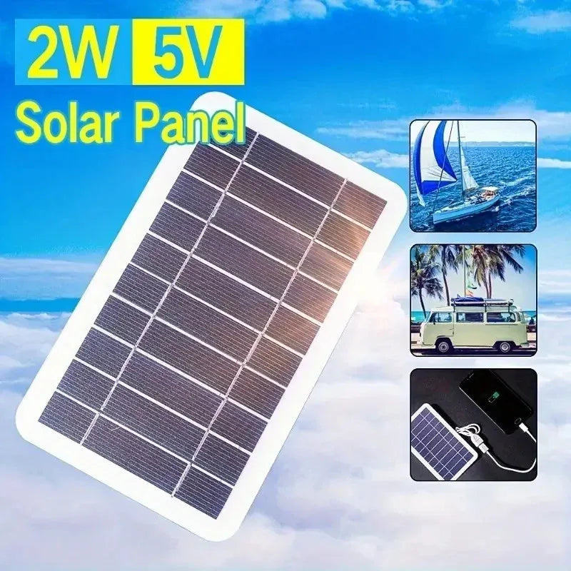 Portable Solar Panel With USB for Outdoor Hiking Camping Mobile Phone Battery Charging Bank Charging Panel