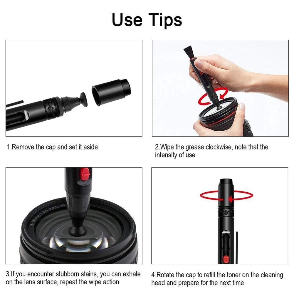 47pcs Dust Camera Cleaner Kits Camera Cleaning Lens Pen Brush Kit Camera Cleaner DSLR Lens Digital Sensor Cleaning with Brush