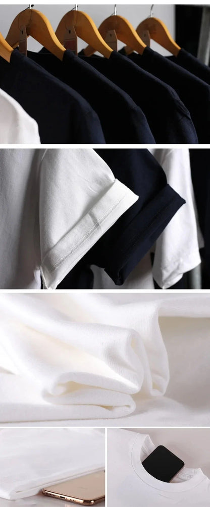 sweat shirts man clothes funny t shirts plus size tops t shirt for men New BIREL ART T-Shirt  Round Collar harajuku Crewneck2024