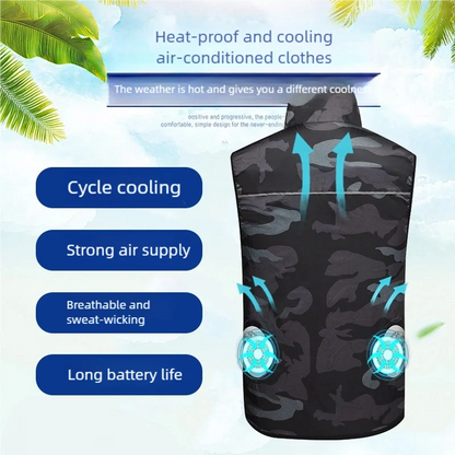 Summer Cool Vest Cooling Fan Vest Men Women Cooling Vest Work Sport Outdoor Camping Fishing Summer Cool Jacket