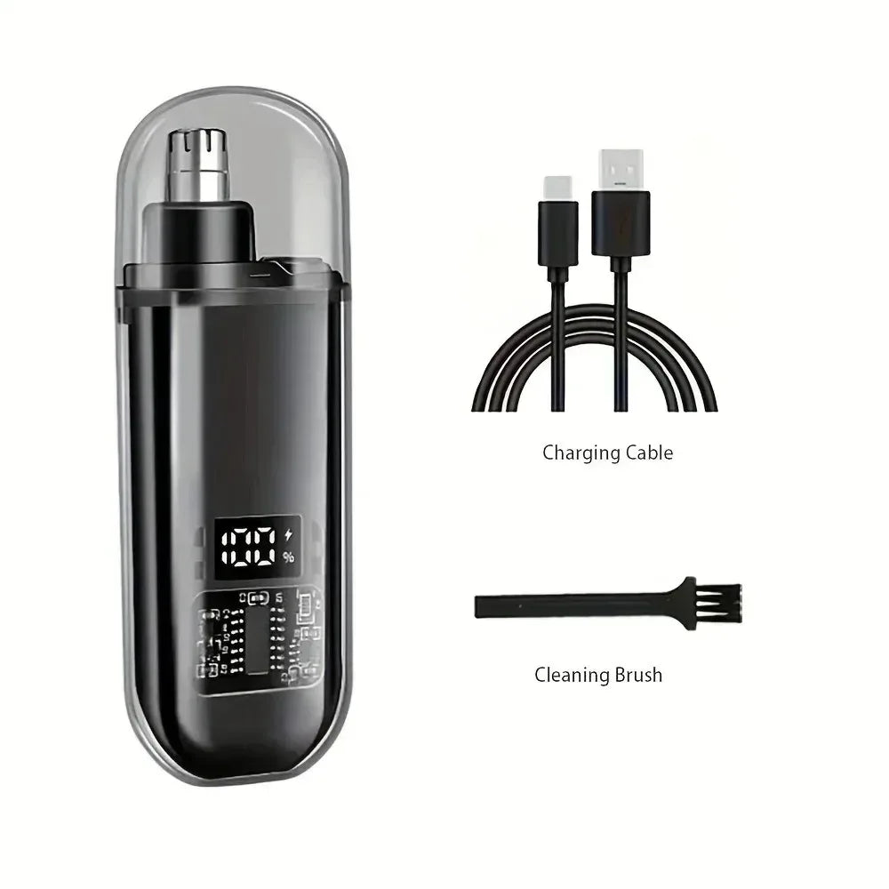 Portable Nose Hair Trimmer Mini Trimmer for Nose Mini Nose and Ear Hair Trimmer Nose Trimmer Rechargeable Trimmer 2-in-1Unisex