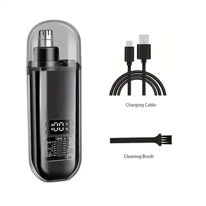 Portable Nose Hair Trimmer Mini Trimmer for Nose Mini Nose and Ear Hair Trimmer Nose Trimmer Rechargeable Trimmer 2-in-1Unisex