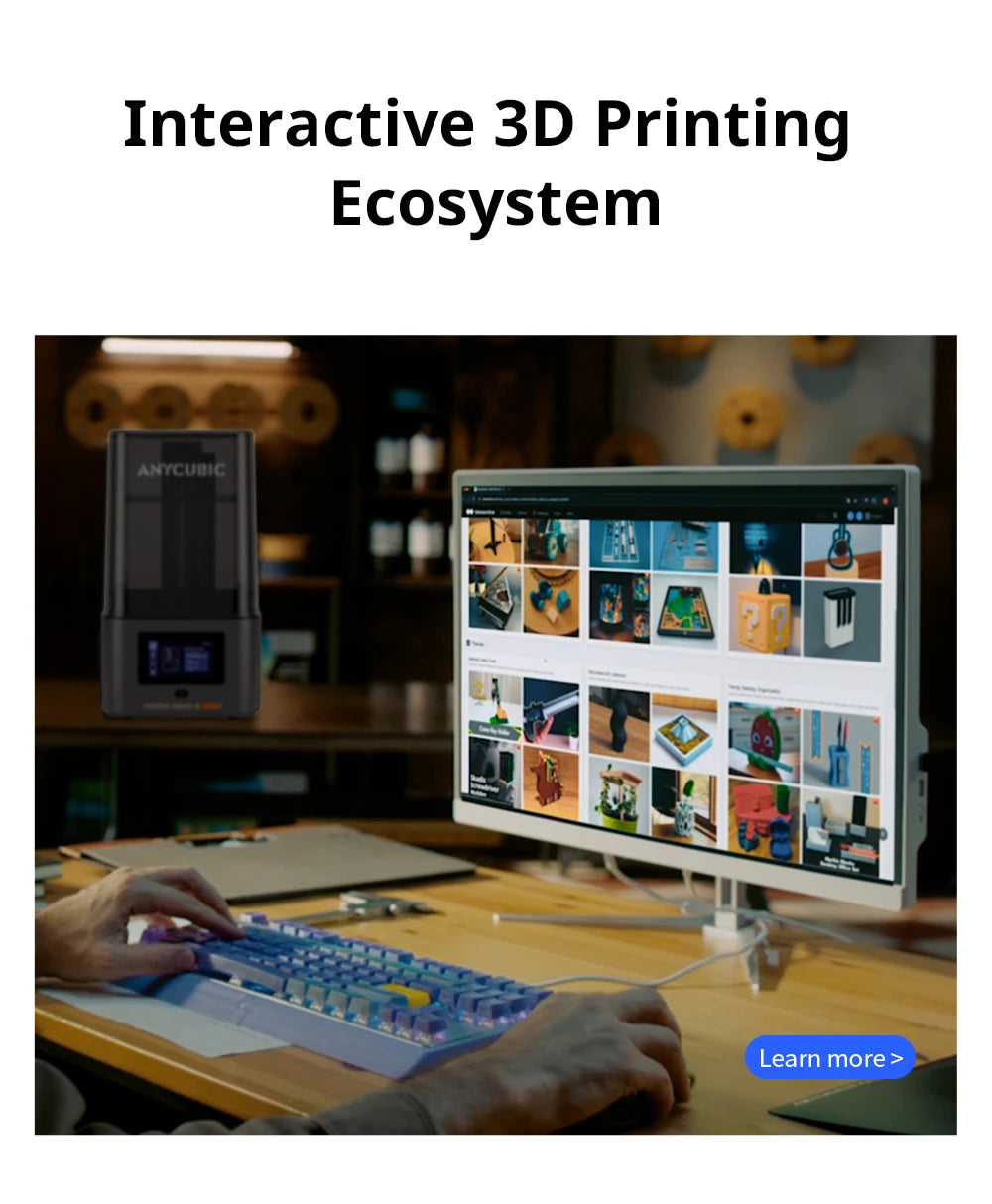 PRESALE ANYCUBIC Photon Mono 4 Ultra V2 3D Printer 10K 7'' high-definition screen UV Resin 3D Printing Size 236mmx231mmx430mm