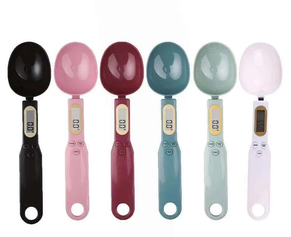Weighing Spoon Scale Home Kitchen Tools Electronic Measuring Coffee Food Flour Powder Baking LCD Digital Measurement Adjustable