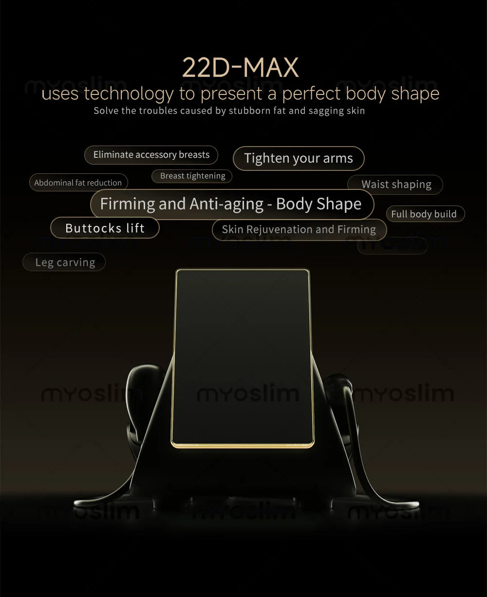 22D MAX Hifu skin rejuvenation facial lifting skin firming anti-aging beauty machine, suitable for salons
