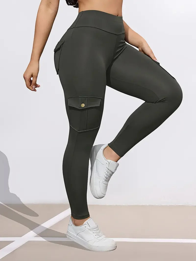 1/3 PCS Washed Print Work Pocket Women Leggings Elastic Butt Lifting Fitness Tights 2025 New Athletic Pants Fashion Streetwear