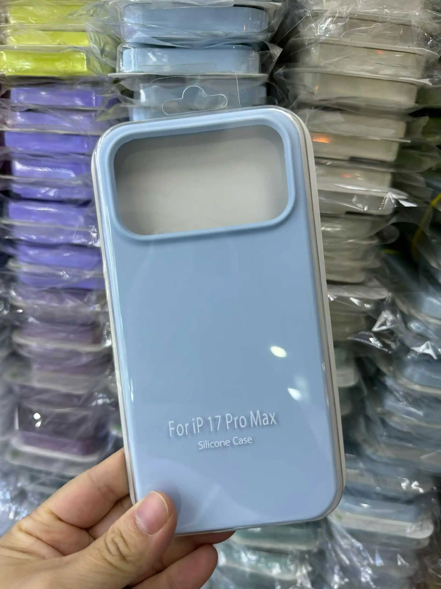 Official Liquid Silicone Skin Feel Case For IPhone 18 Pro Max 17 Pro Air Macaron Solid Candy Colour Color with Packet Box Cover