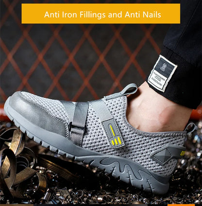 Breathable Summer safety shoes anti-puncture safety work sneakers plastic toe safety shoes 6kv insulated electrician work shoe