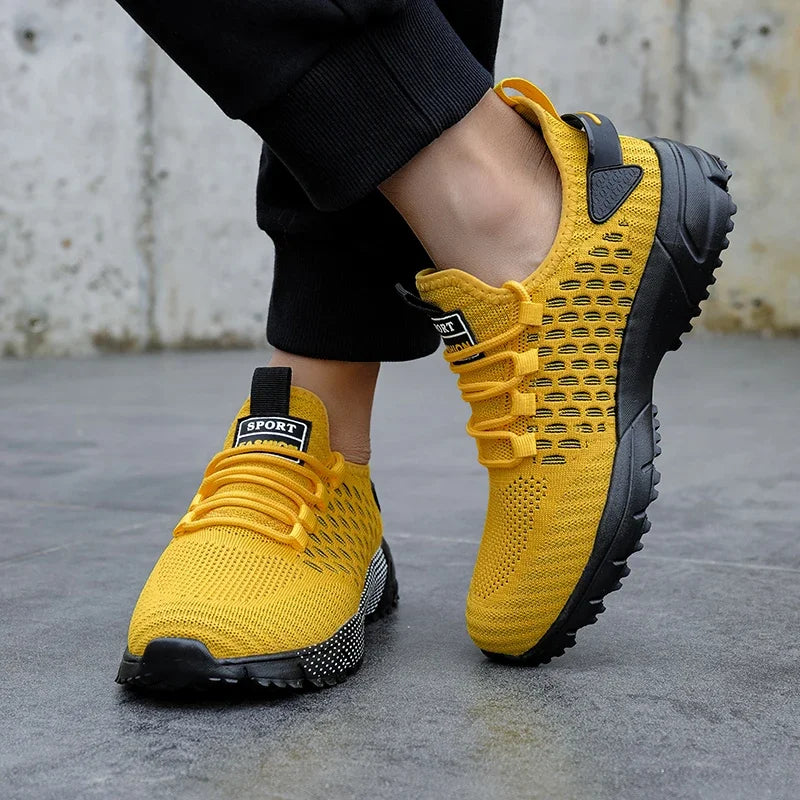 Mesh Shoes Men's Breathable 2025 Summer Mesh Thin Single Men's Full Mesh Men's Trendy Fashionable Casual Running Sports Shoes