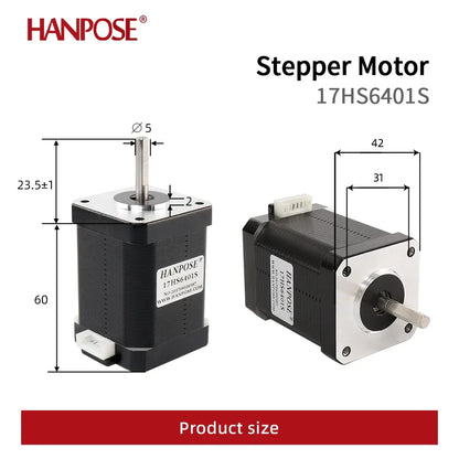 Free shipping 4 lead nema17 70N.cm 1.7A 17HS6401S-0.9 degrees 42 motor 42BYGH stepper motor for 3D printer monitoring equipment