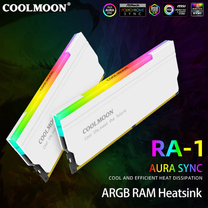 1-4PCS RAM Heatsink Radiator 5V 3PIN ARGB PC Memory Cooling Vest Addressable Heat Sink Cooler for DDR3 DDR4 DDR5 Desktop PC Ram