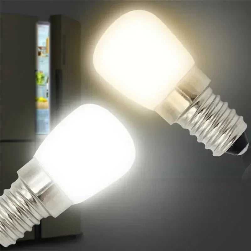 LED Refrigerator Lamp E12 Light Bulb 220V LED Refrigerator Lamp Screw Bulb for Refrigerator Display Cabinet Home Lighting