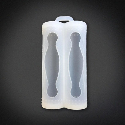 Double Battery Silicone Sleeve Cover Case For 18650 Battery Protective Bag Pouch Battery Storage Box Silicone Shockproof Case
