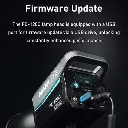 Nanlite FC-120C RGBW Full-color 145W 2700K-7500K Professional Photography Fill Light for Video Studio Outdoor Live Stream Shoot