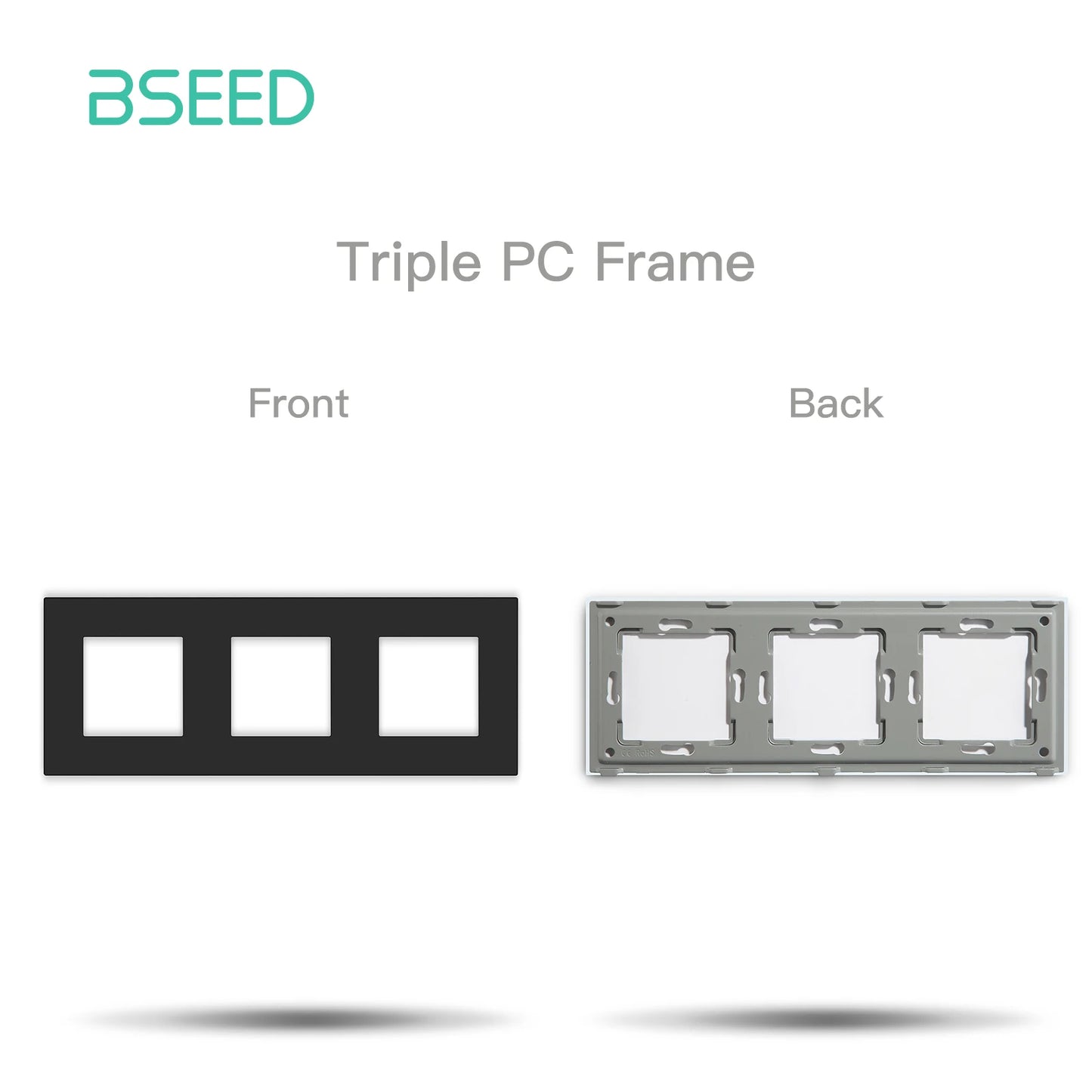 BSEED Wall Internet Cat5 Socket Plastic Frame Parts USB Charge Port TV Satellite Interface Function DIY Combination