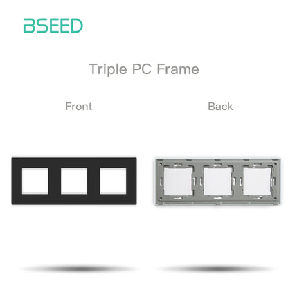BSEED Wall Internet Cat5 Socket Plastic Frame Parts USB Charge Port TV Satellite Interface Function DIY Combination