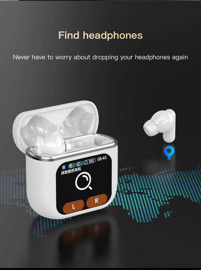 SE60 High quality Touch Screen ANC Wireless Earphones TWS Noise Cancelling Earbud Bluetooth 5.3 Long Battery life HiFi Headphone