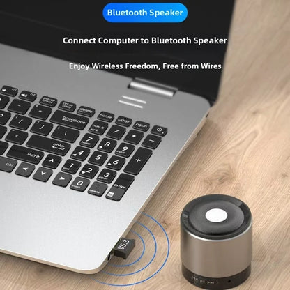 USB 5.3 Bluetooth Adapter Desktop Computer Drive Free Bluetooth Adapter Not Applicable to All iOS System Devices