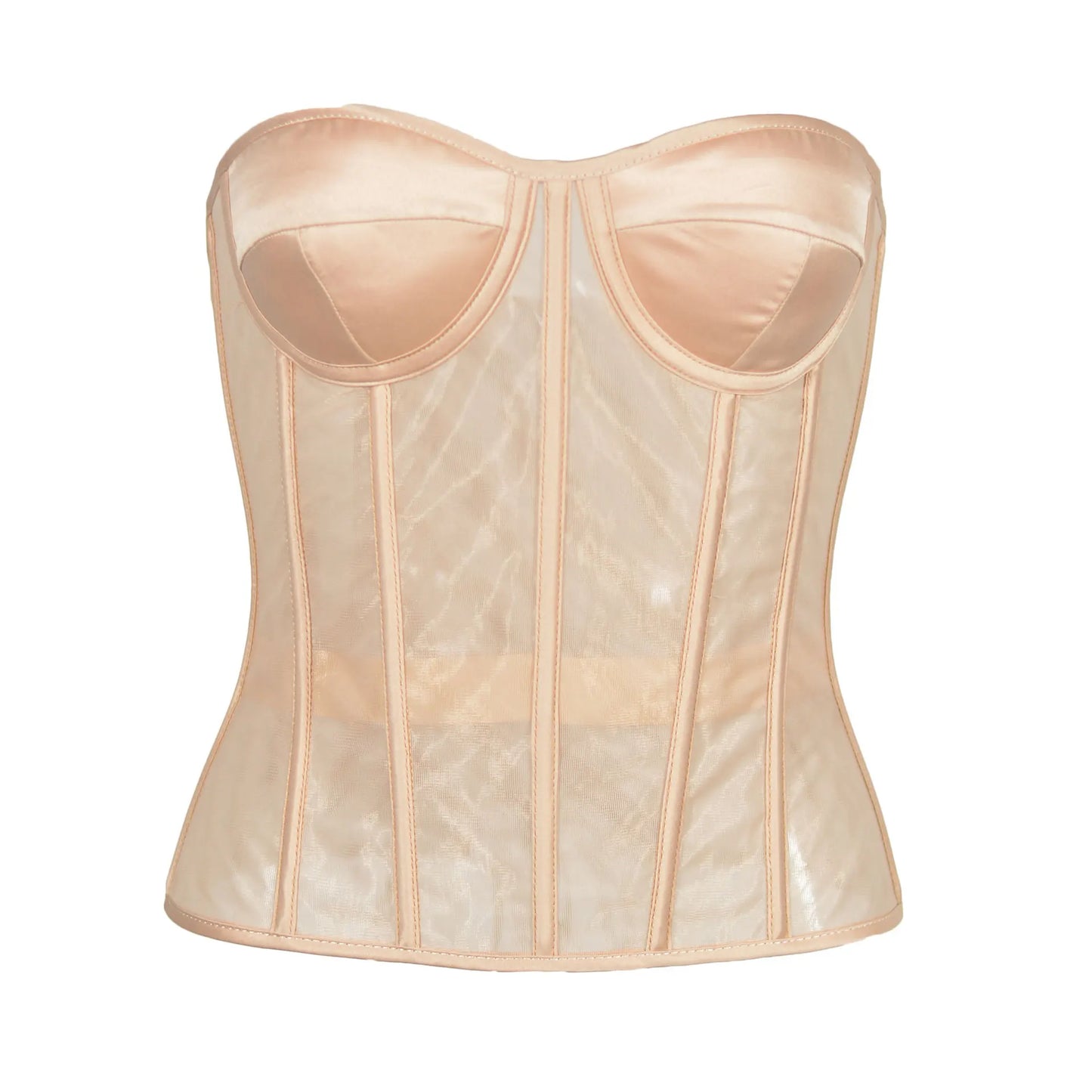 Sexy Thin Body Shaper Underwear Corset Waist Trainer Lingerie Lace Corsets Perspective Mesh Shapewear Women Fashion Clothes Faja