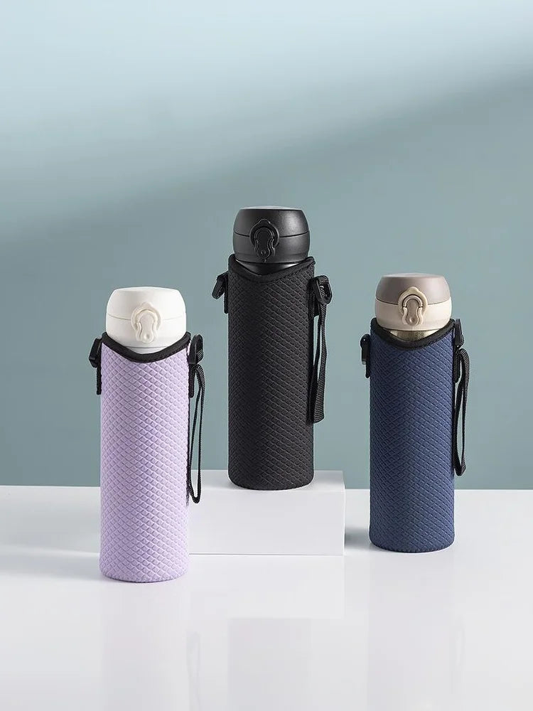 Portable Water Bottle Cover Insulated Bag Portable With Strap Water Bottle Case Cup Sleeve Vacuum Cup Sleeve Camping Accessories