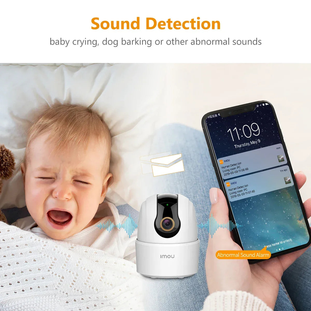 IMOU Ranger 2C 5MP Wifi Camera Two-way Talk Surveillance Security 360° Coverage Portection Night Vision Smart Tracking Camera
