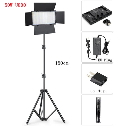 U600/U800 LED Photo Studio Light for Youbute Game Live Video Lighting Portable LED Video Recording Photography Panel Lamp